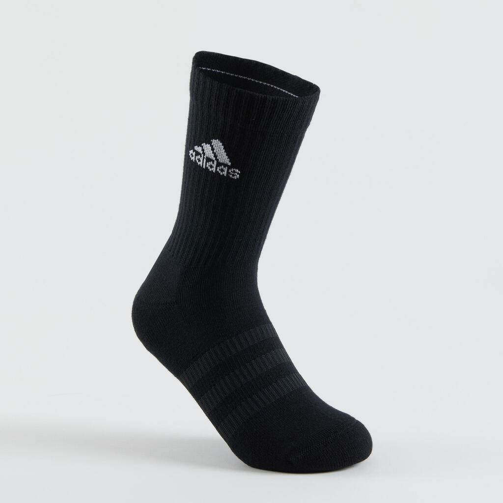 High Sports Socks Tri-Pack - Grey/White/Black